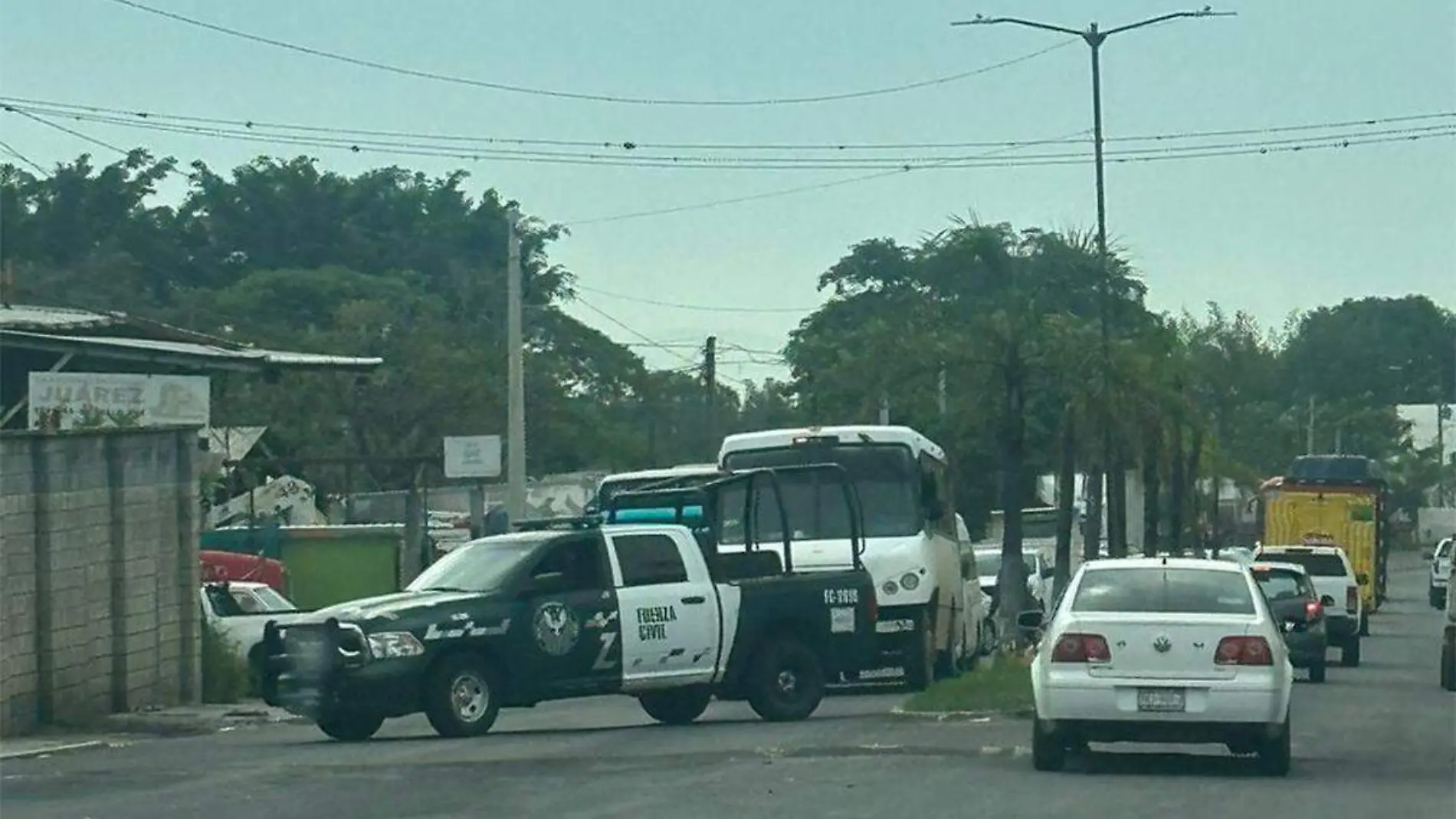 Migrantes en camión